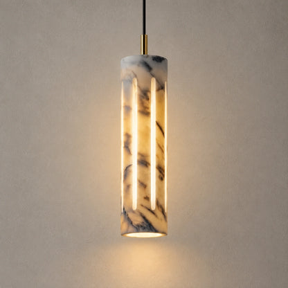 Bliss & Birch Cylo marble pendant - styled hero image based on exact supplier reference