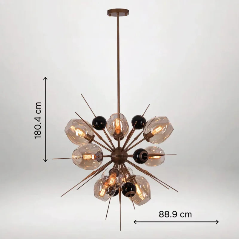 B&B Depth of Love Glass Chandelier