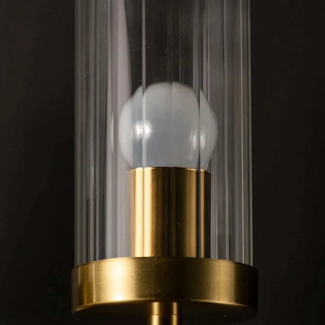 B&B Dual Modern Cylindrical Glass Light