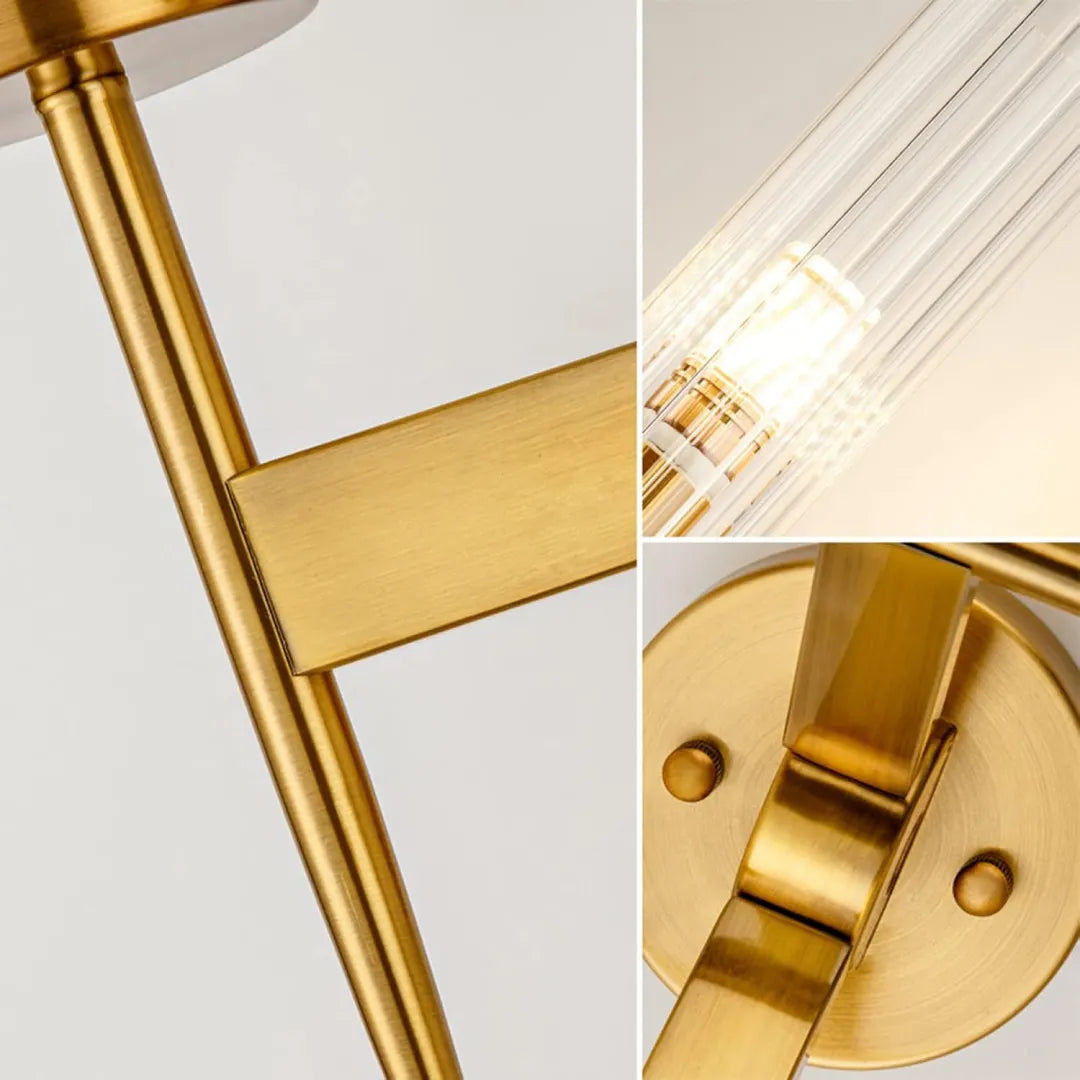 B&B Dual Modern Cylindrical Glass Light