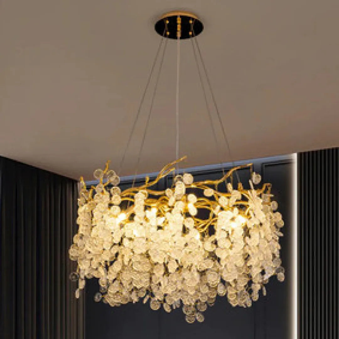 B&B Elegant French Crystal Chandelier - Bliss and Birch