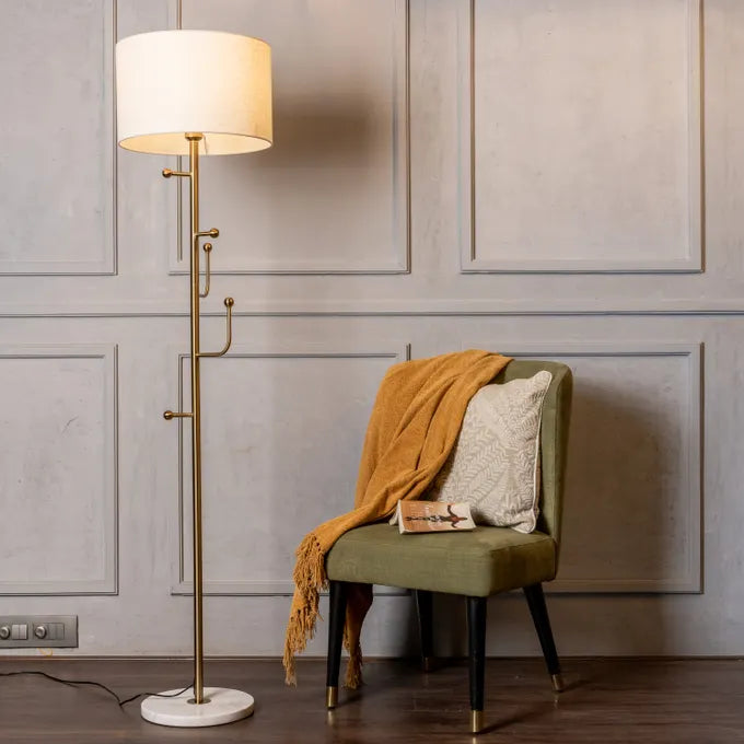 B&B Gold Marble Floor Lamp