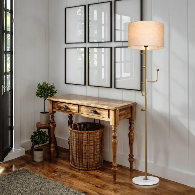 B&B Gold Marble Floor Lamp