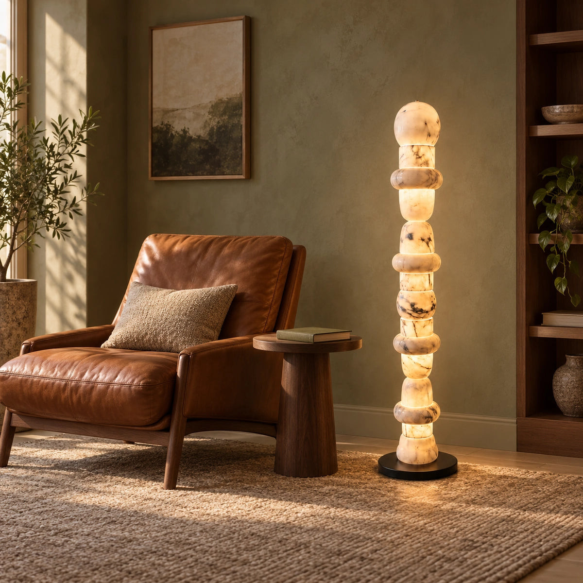 Bliss & Birch Trio Floor Lamp - generated reading nook lifestyle