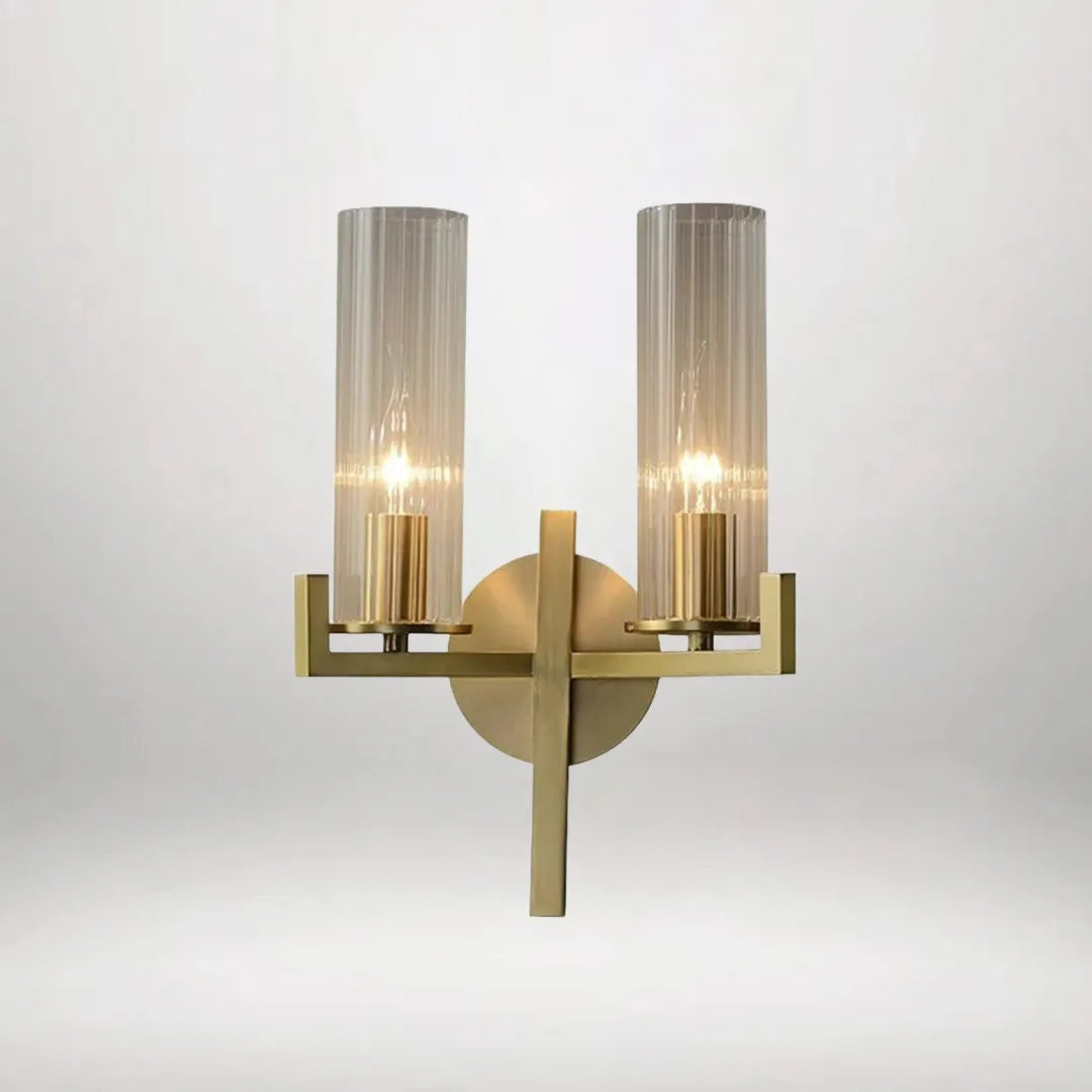B&B Fluted Glass Wall Light
