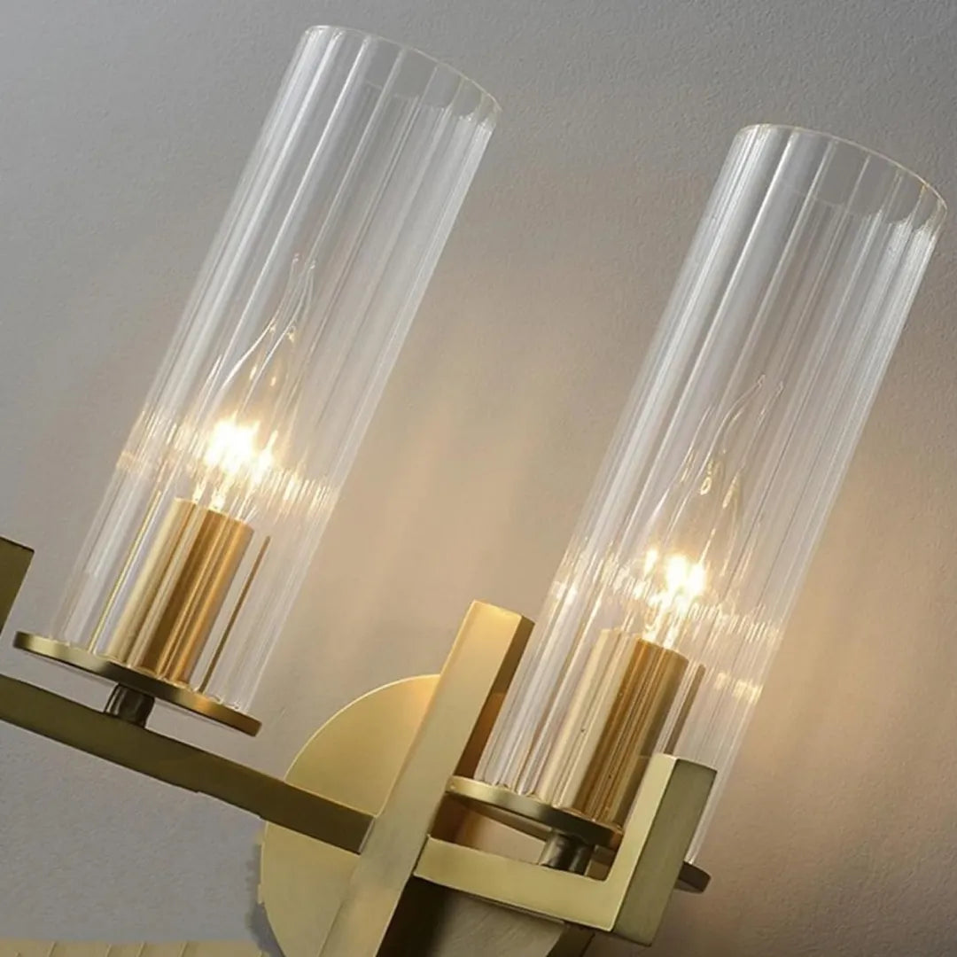B&B Fluted Glass Wall Light