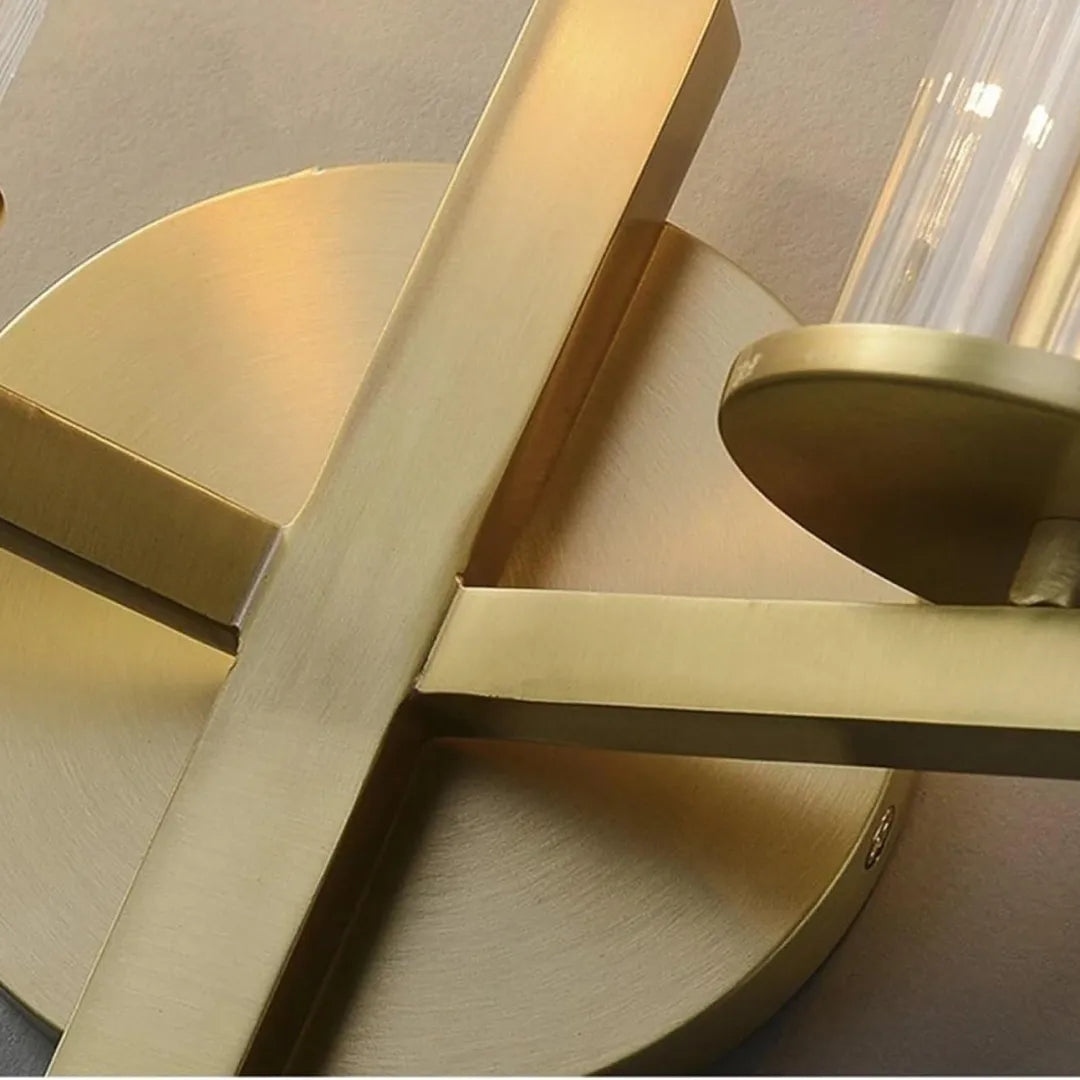 B&B Fluted Glass Wall Light