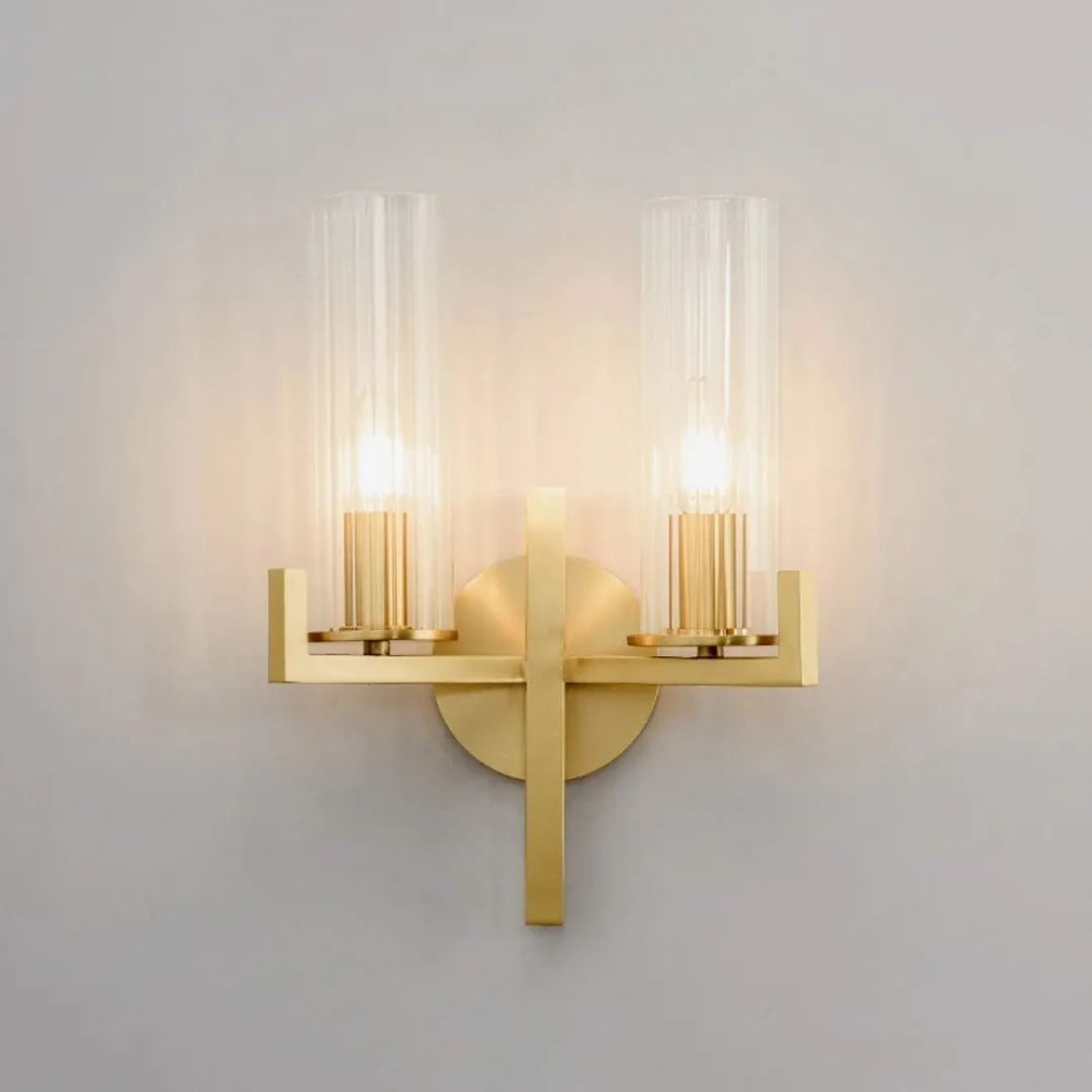 B&B Fluted Glass Wall Light