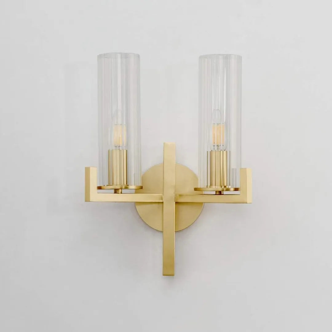 B&B Fluted Glass Wall Light