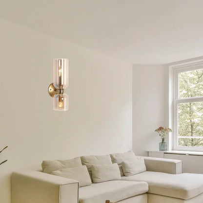 B&B Hourglass-Inspired Double Glass Wall Lamp (Pack of 2)