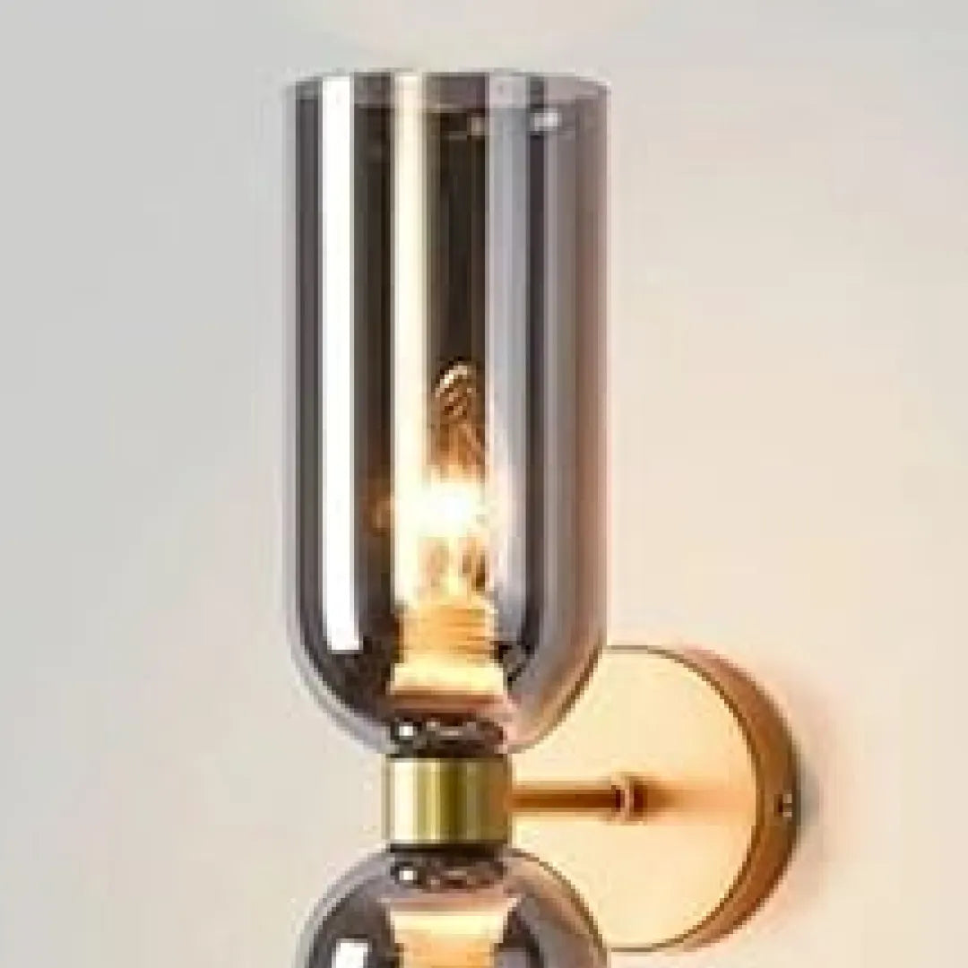 B&B Hourglass-Inspired Double Glass Wall Lamp