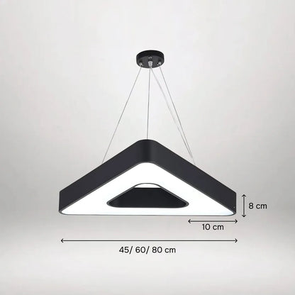 B&B TriHalo – Architectural Triangle Ring LED Pendant Light