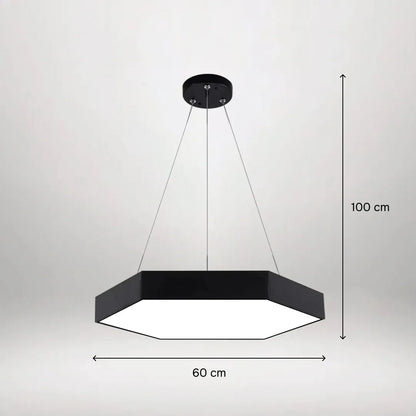 B&B Hexagonal LED Light – Black