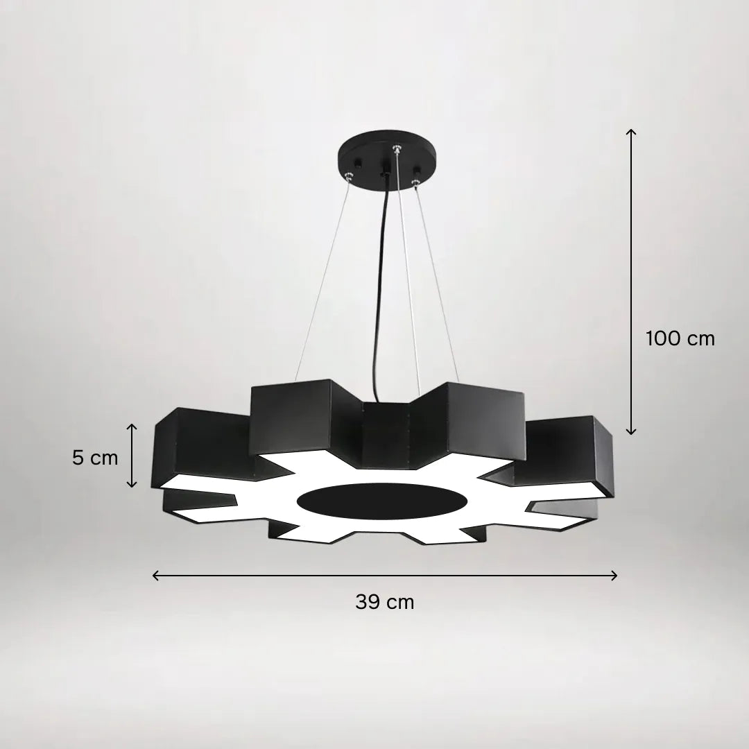 B&B GearGlow – Industrial Gear Shaped LED Pendant Light
