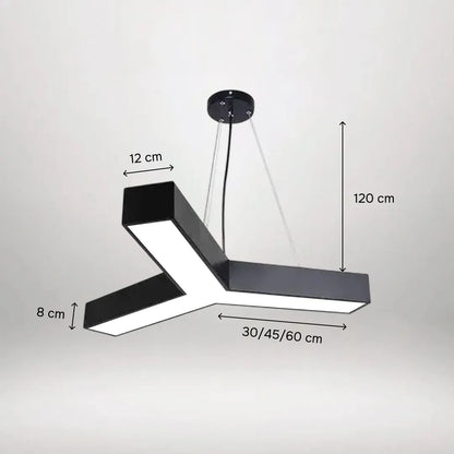 B&B TriLume – Y-Shaped Modern LED Pendant Light