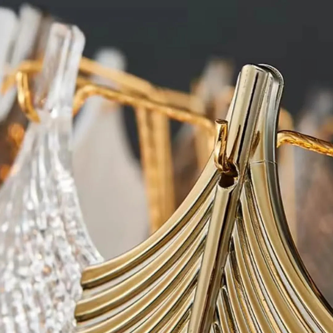 B&B Glam Frost Gold Chandelier - Bliss and Birch