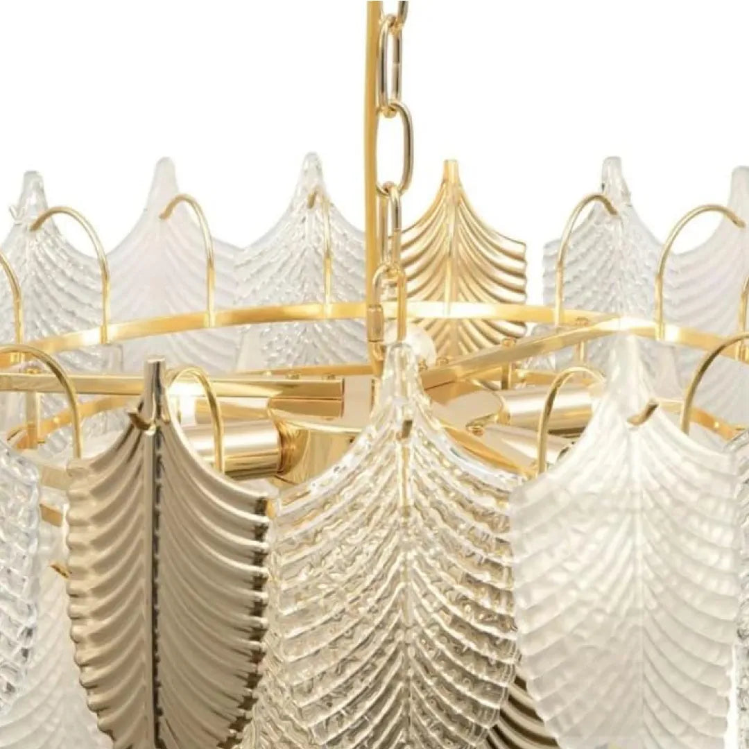 B&B Glam Frost Gold Chandelier - Bliss and Birch