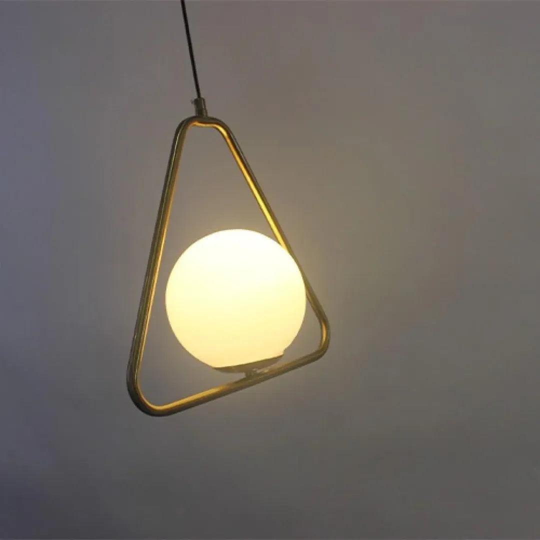 B&B Globe in Triangle Shape Hanging Light