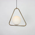 B&B Globe in Triangle Shape Hanging Light - Bliss and Birch