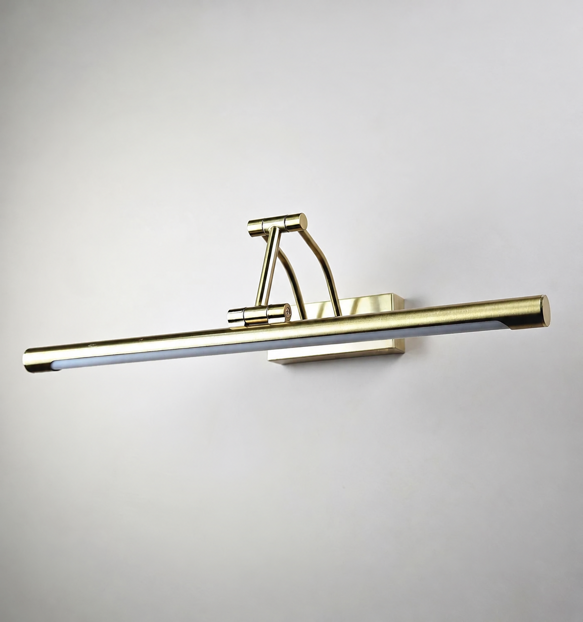 Gold articulated mirror light — source-faithful product photo with supplier watermark removed