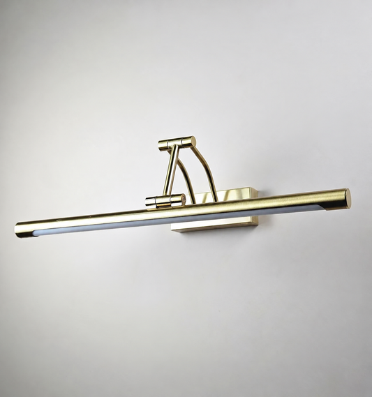 Gold articulated mirror light — source-faithful product photo with supplier watermark removed