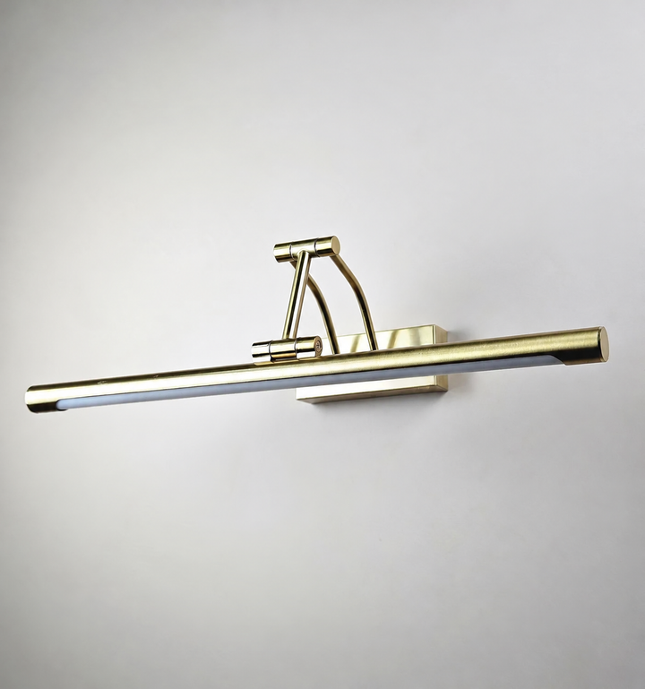 Gold-Tone Adjustable LED Mirror Light