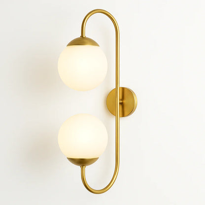 S-Curve Dual Globe Wall Sconce (Set of 4)