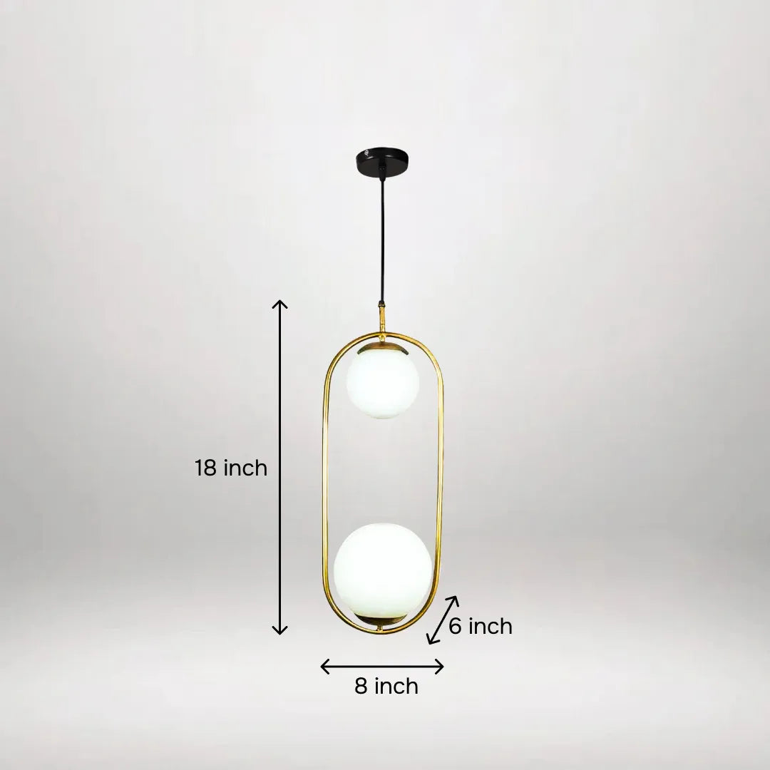 B&B Capsule Double Hanging Light