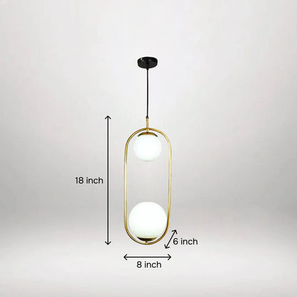 B&B Capsule Double Hanging Light - Bliss and Birch