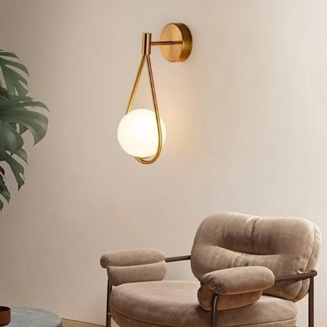 B&B Radiant Reflections Glass Wall Lamp