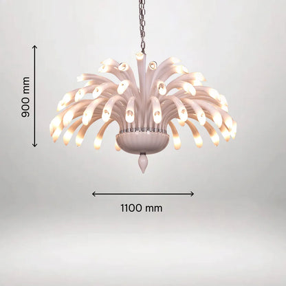 B&B Handcrafted Glass Chandelier - Bliss and Birch