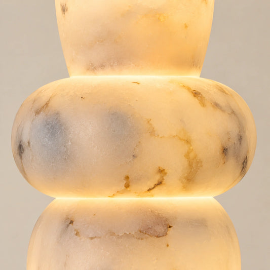 Bliss & Birch Trio Hanging Light - generated styled stone detail