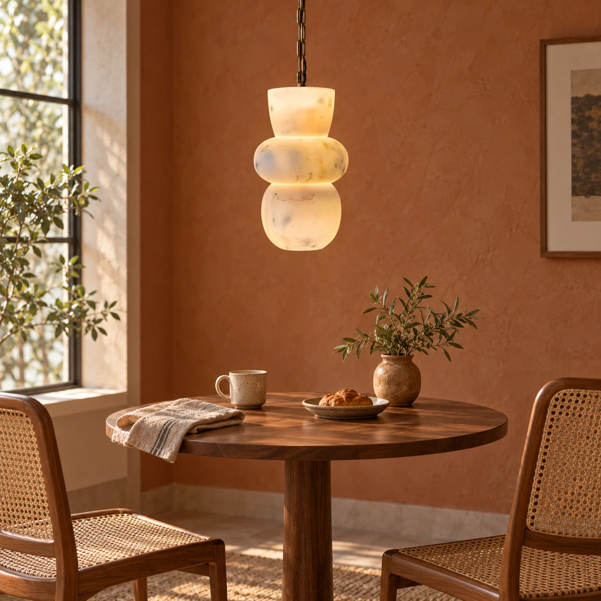 Bliss & Birch Trio Hanging Light - generated breakfast nook lifestyle