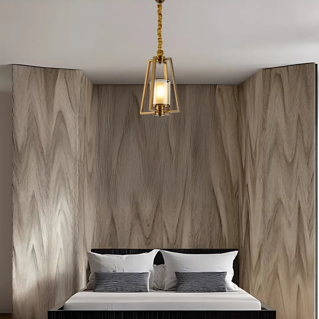 B&B Vintage Brass Pendant Hanging Light