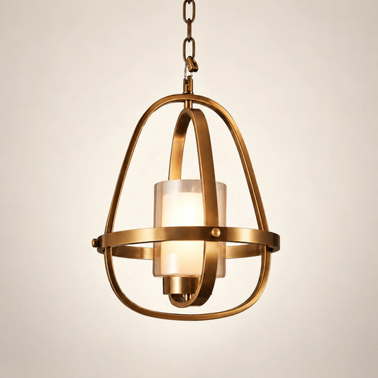 Sculptural cage pendant light premium hero