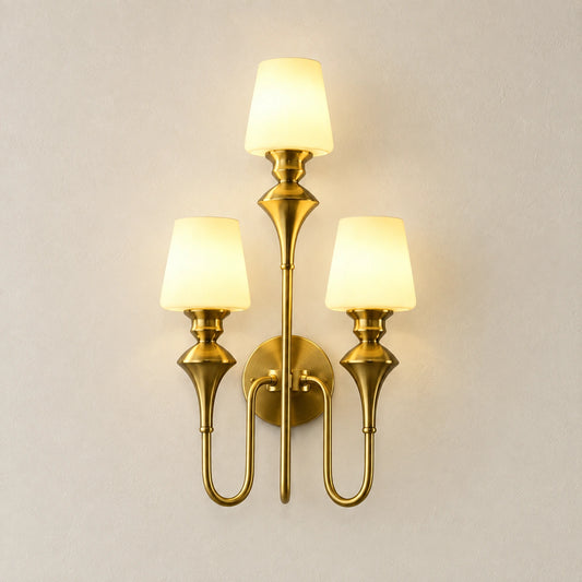 Three-shade classic wall sconce premium hero