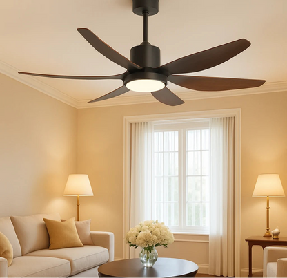 SkyLume Modern LED Fan – 54‑Inch Aerodynamic Blades
