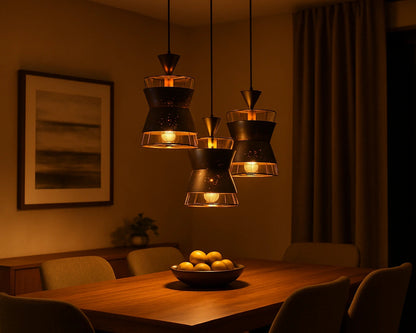 B&B Stellar Cone Triple Pendant Light