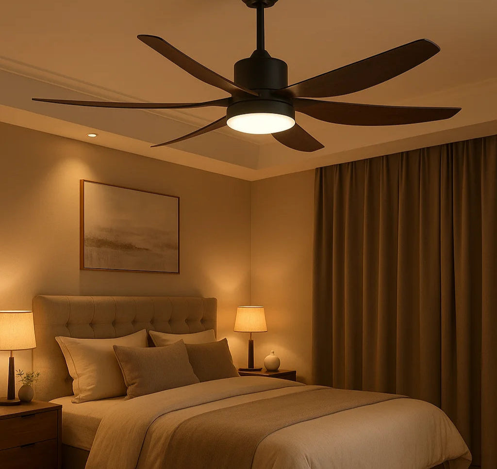 B&B SkyLume Modern Ceiling Fan with LED Light
