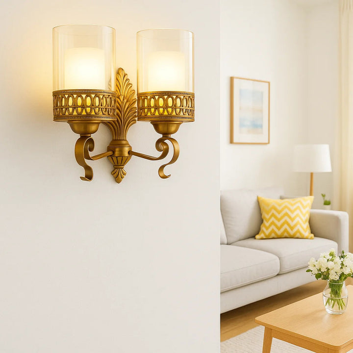 Vintage Twin-Light Wall Sconce