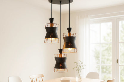 B&B Stellar Cone Triple Pendant Light