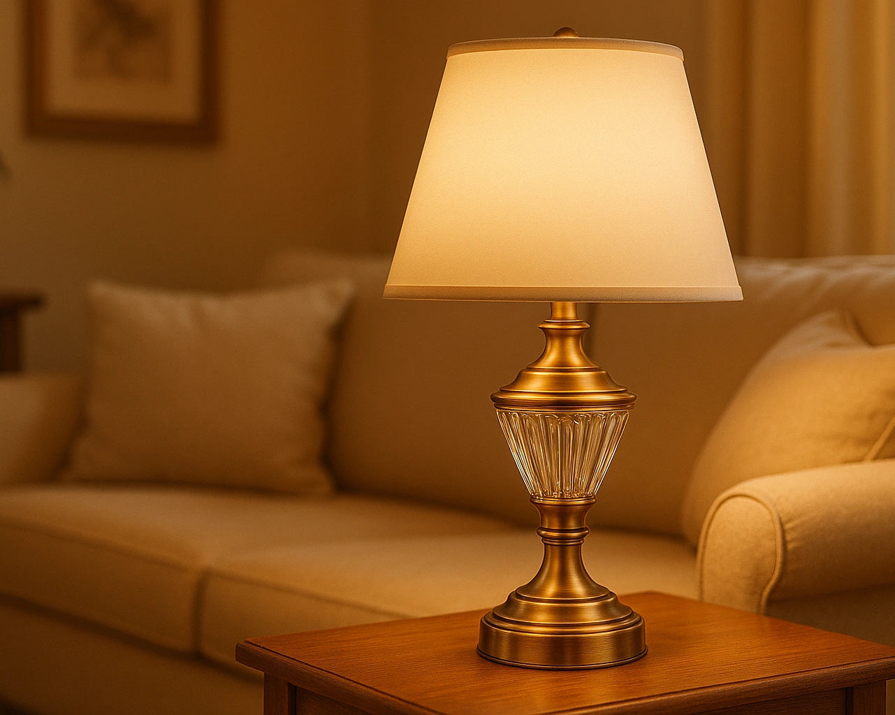 B&B RegalLuxe Crystal Table Lamp