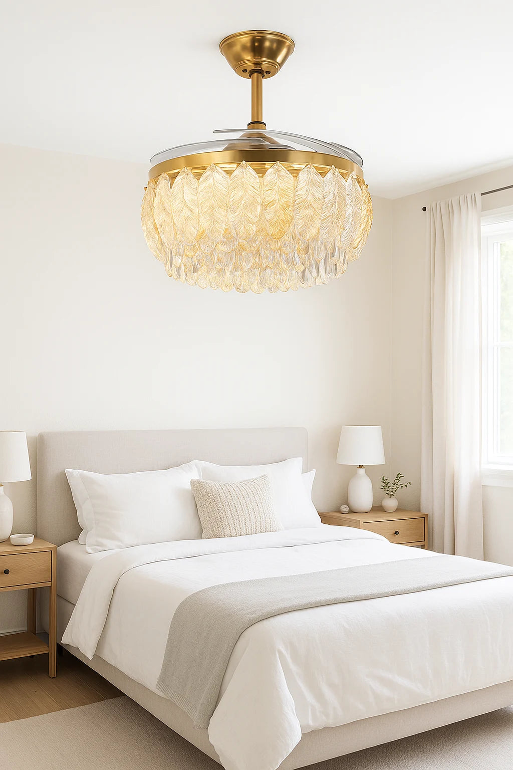 B&B Midnight Royale – Elegant Crystal Glow Ceiling Fan