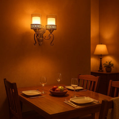 B&B Vintage Twin-Light Wall Sconce