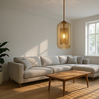 B&B Halo Beam Capsule Pendant Light