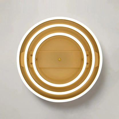 B&B CelestiAir Luxury Golden LED Ceiling Fan with Retractable Blades - Bliss and Birch