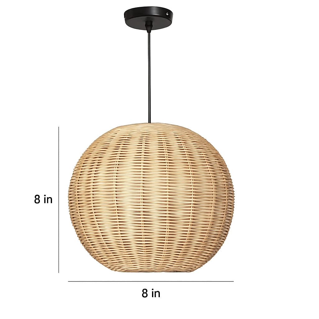B&B Handcrafted spherical Boho Pendant Lamp