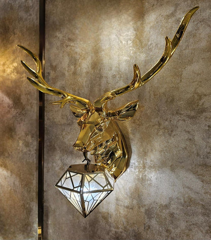 Deer's Head European Creative Wall Lamp