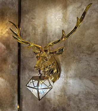 Deer's Head European Creative Wall Lamp