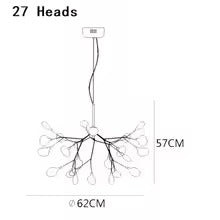 Firefly Gold Frosted Chandelier – Clear & Frosted Glass Glow